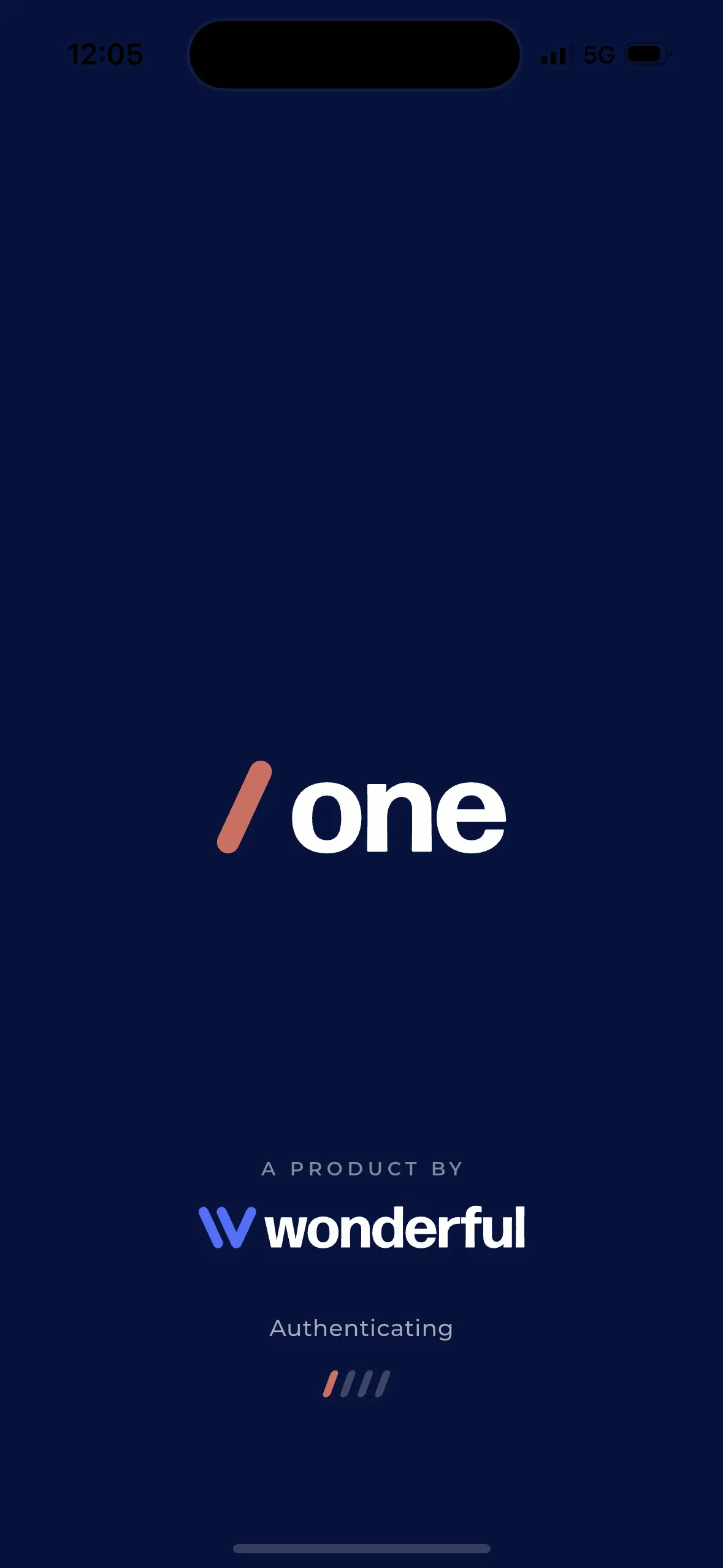 Wonderful One app screen